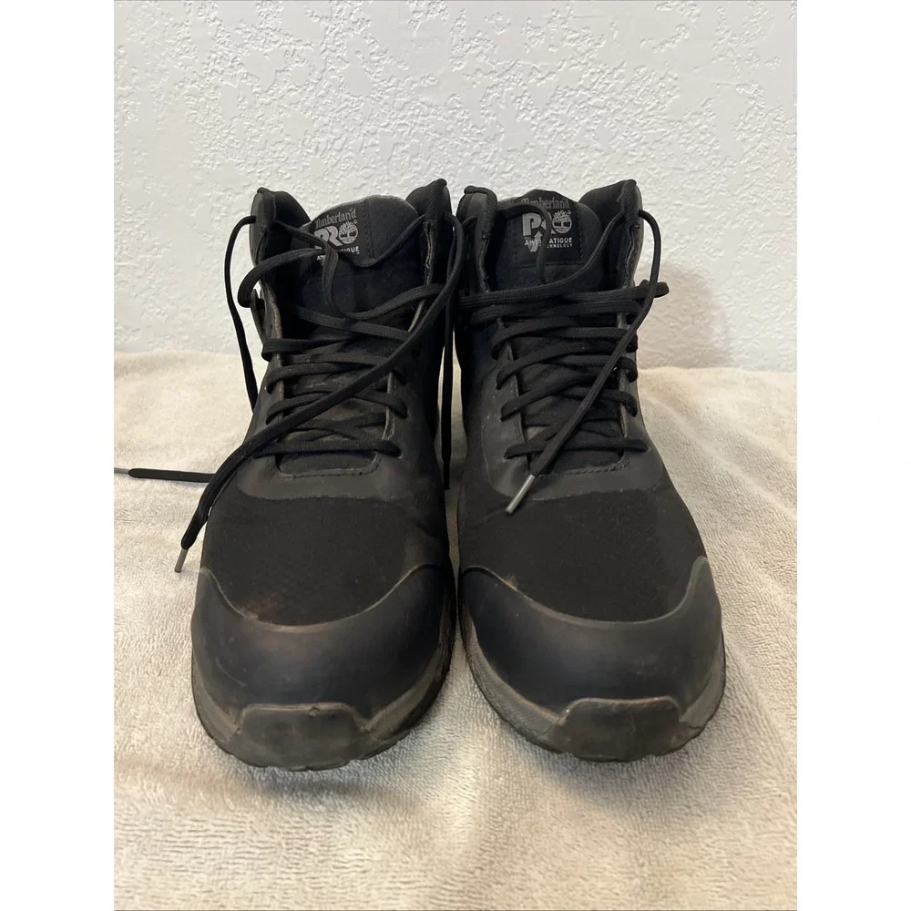 Timberland PRO COMPOSITE TOE Size 15W Wide Athletic SHOE Mid‎ Black A1S5M Men's